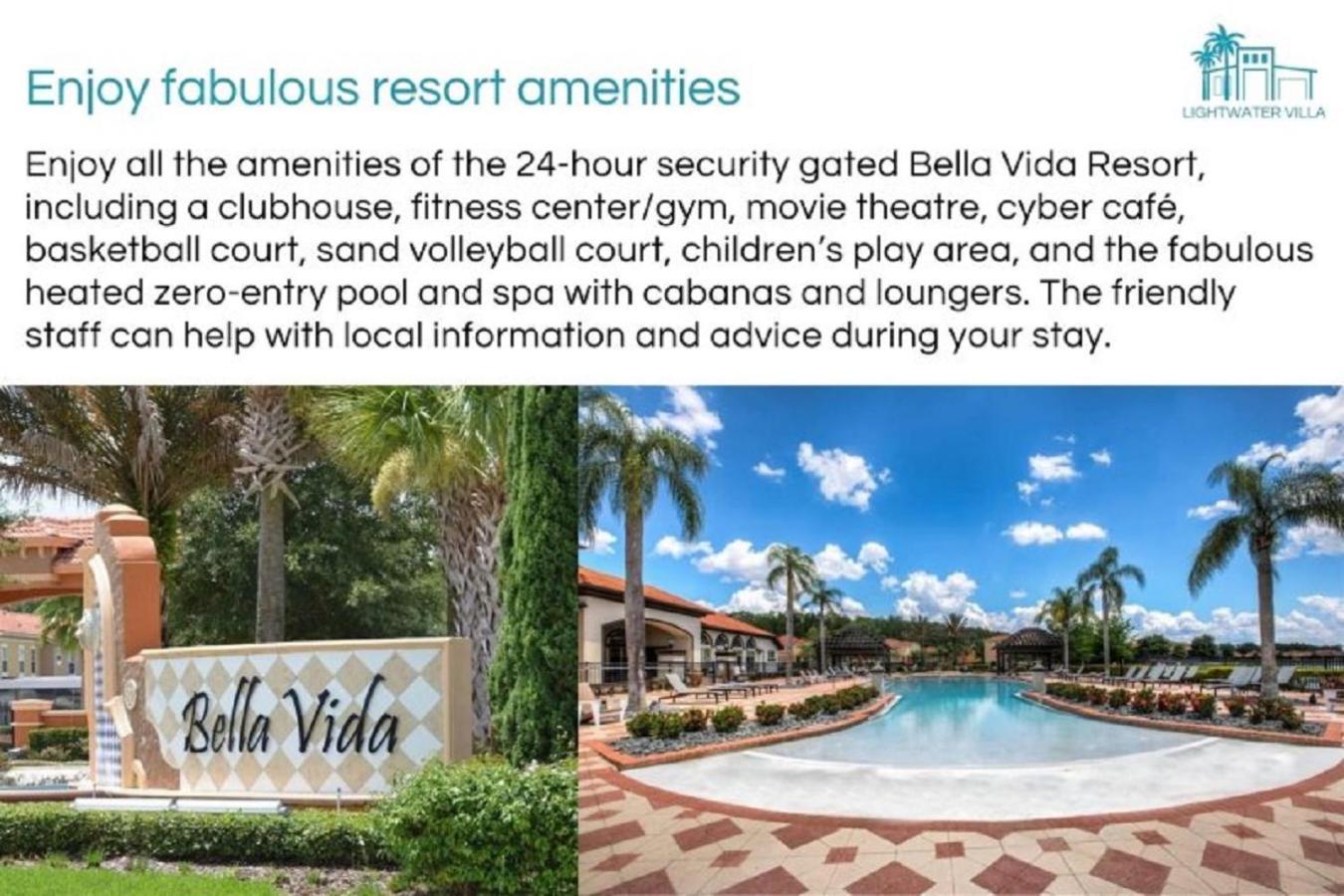#372-Welcome To Lightwater Villa, Your Modern Disney Vacation Home! South-Facing Pool & Spa Overlooking Lake Kissimmee Exterior foto