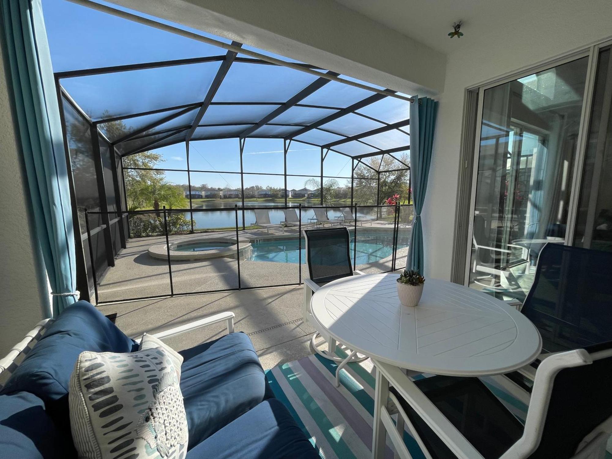 #372-Welcome To Lightwater Villa, Your Modern Disney Vacation Home! South-Facing Pool & Spa Overlooking Lake Kissimmee Exterior foto
