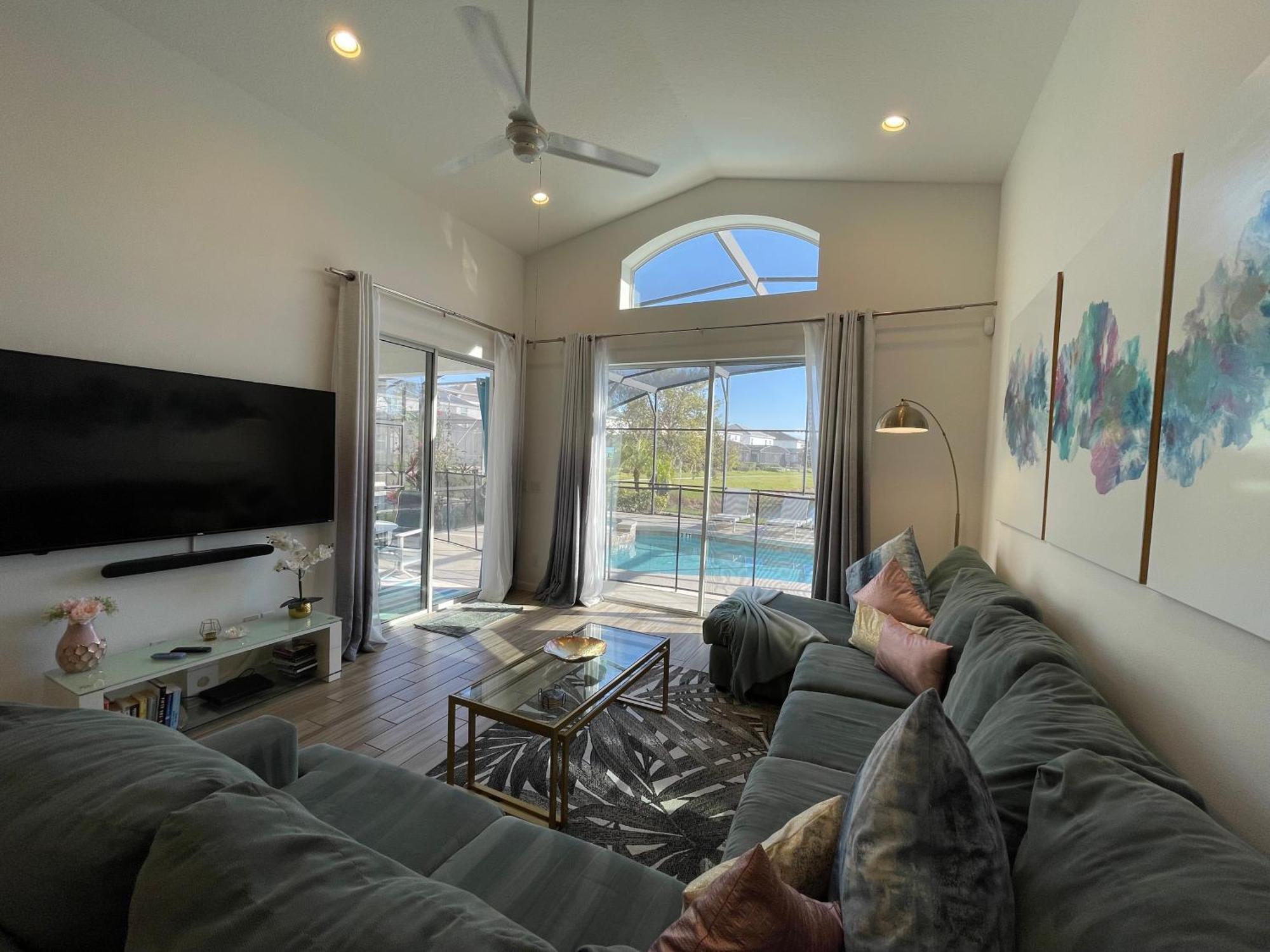#372-Welcome To Lightwater Villa, Your Modern Disney Vacation Home! South-Facing Pool & Spa Overlooking Lake Kissimmee Exterior foto